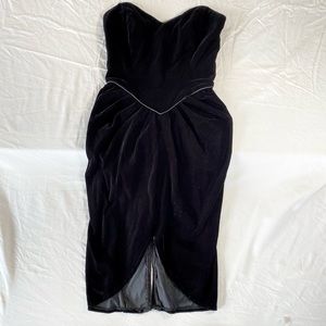 Vintage 1980’s Velvet Dress Pom Pom